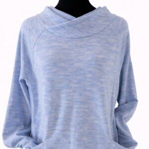 St. John’s Bay Light Blue Cowl Neck Tunic – Size L